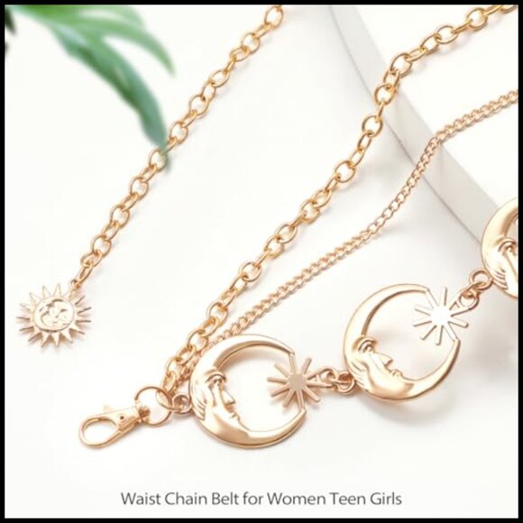 Metal Waist Chain Belt Multilayer Adjustable Alloy Fashion Belt main image 4